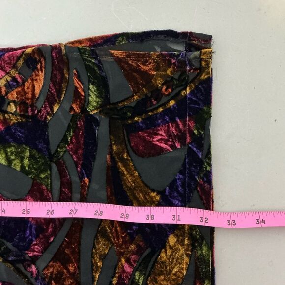 The Travel Collection Multicolor sheer Women long button up Top size 1X - Picture 7 of 7